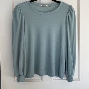 Marine Layer Lexi Rib Puff Sleeve Top